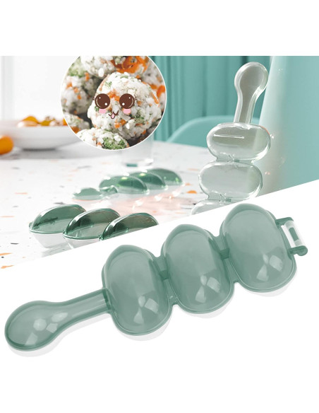 Zerodis Bola de Arroz Verde - Herramienta de Cocina para Sushi