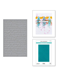 Carpeta de Embossing Spellbinders Dina Wakley Letras Garabateadas