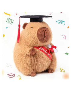 Peluche Capybara de Graduación Emoin 22,86 cm Clase 2025