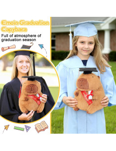 Peluche Capybara de Graduación Emoin 22,86 cm Clase 2025 2