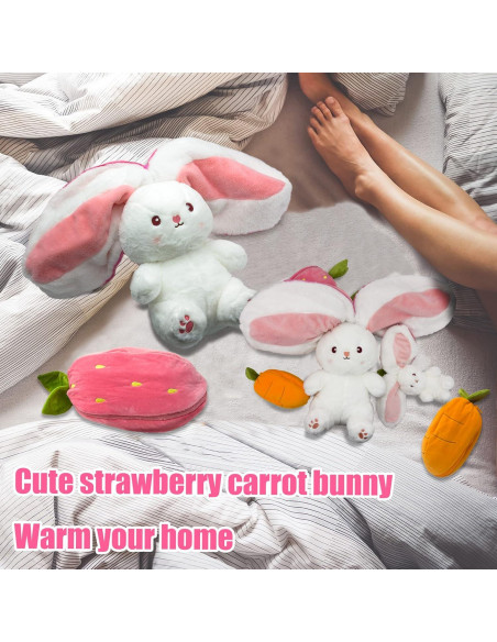 Peluche Conejo Reversible YOUBLEK Fresa 18 cm