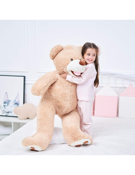 Osito de Peluche Gigante IKASA Marrón 99 cm Suave y Lavable