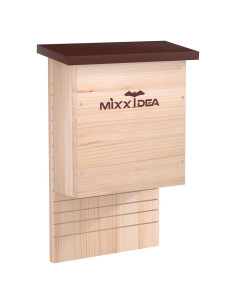 Casa de Murciélagos MIXXIDEA Doble Cámara Madera de Cedro