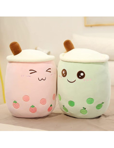 Muñeco de Peluche Boba VHYHCY Taza de Leche Rosa 50 cm 2