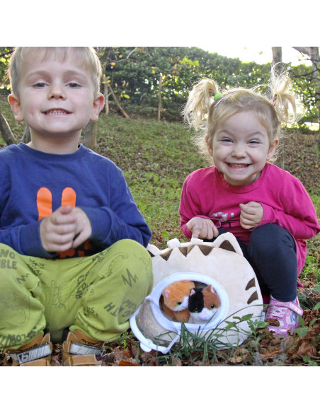 Casa de Peluche OUOZZZ con 5 Gatos Suaves - Juguete Interactivo