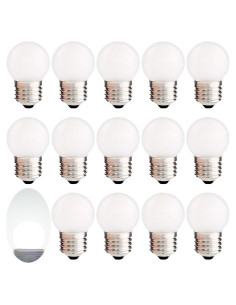 Paquete de 15 Bombillas LED Sphoon G40 1.5W E26 6000K
