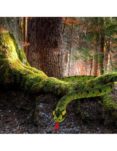 Juguete de Peluche Serpiente YOHAKI 149 cm Verde Realista