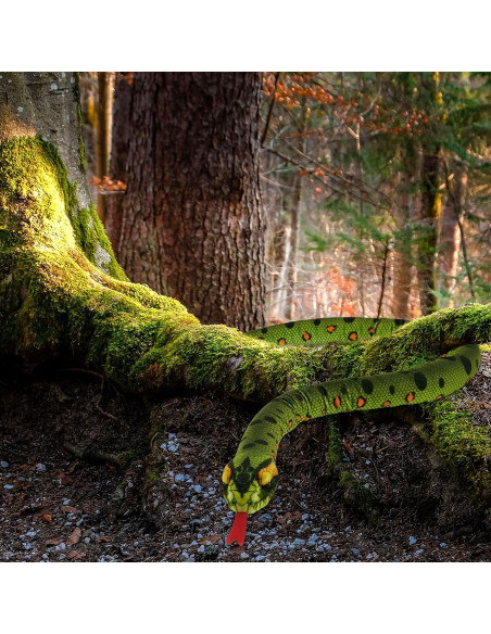Juguete de Peluche Serpiente YOHAKI 149 cm Verde Realista