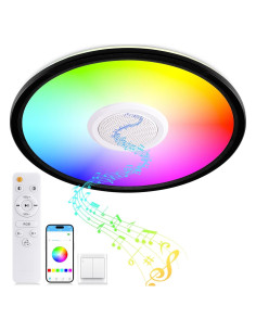 Luz de Techo LED RGB UprizeP 24W con Altavoz Bluetooth