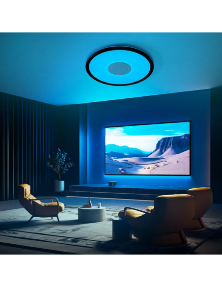 Luz de Techo LED RGB UprizeP 24W con Altavoz Bluetooth