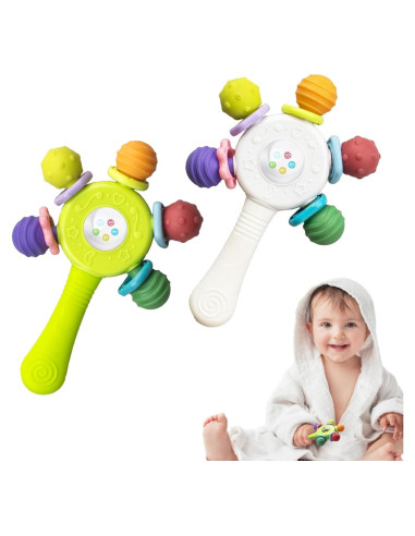 Juguetes de Dentición Sensorial para Bebés 2PCS - Libre de BPA