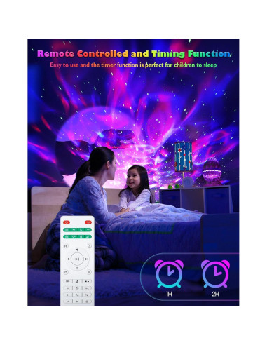 Proyector Galáctico Rossetta con Bluetooth y Control App
