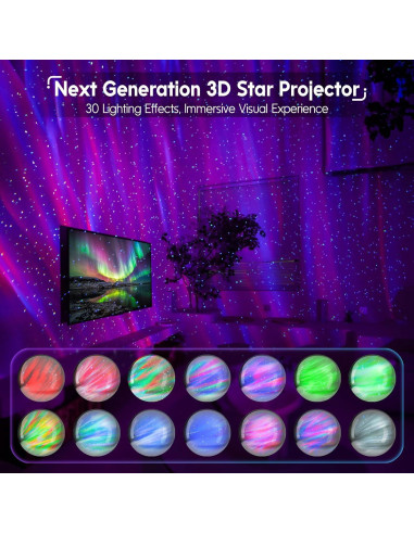 Proyector de Estrellas Rossetta RT002W con Altavoz Bluetooth