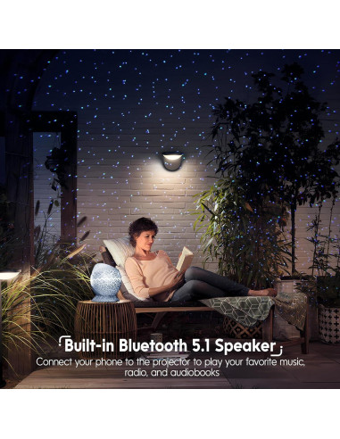 Proyector de Estrellas Rossetta RT002W con Altavoz Bluetooth