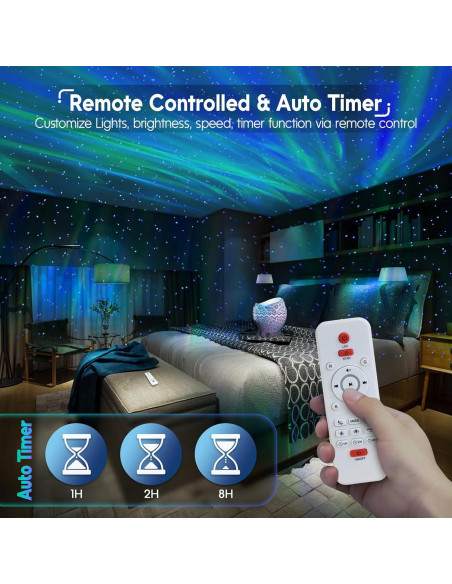 Proyector de Estrellas Rossetta RT002W con Altavoz Bluetooth