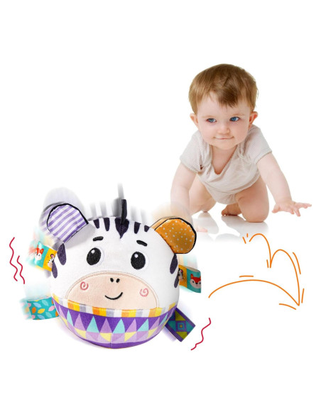 Juguete Musical de Bebé Koty Cebra Púrpura Interactivo