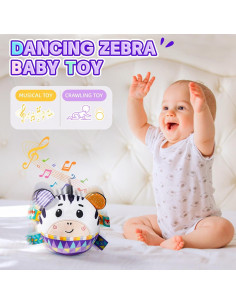 Juguete Musical de Bebé Koty Cebra Púrpura Interactivo 2