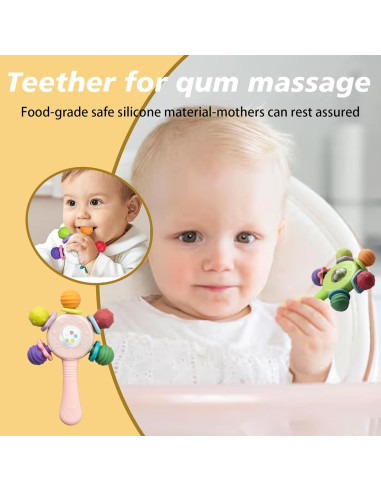 Juguetes de Dentición Sensorial para Bebés 2PCS - Libre de BPA