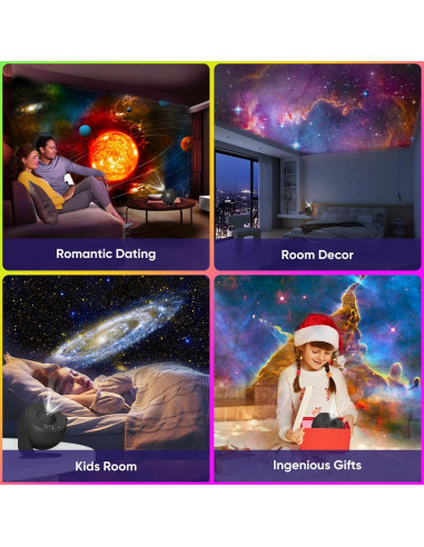 Proyector Galáctico FlyLily 13 en 1 Luz Nocturna HD