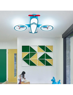 Luz de Techo LED YUDINGKEJI Aviación Azul 68W Control Remoto 2