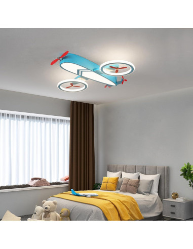 Luz de Techo LED YUDINGKEJI Aviación Azul 68W Control Remoto