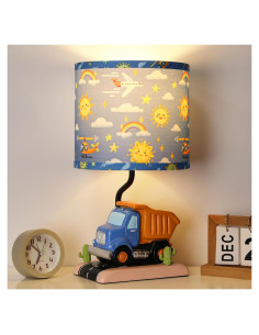 Lámpara de Mesa para Niños Hamucd Azul 42cm LED Incluida