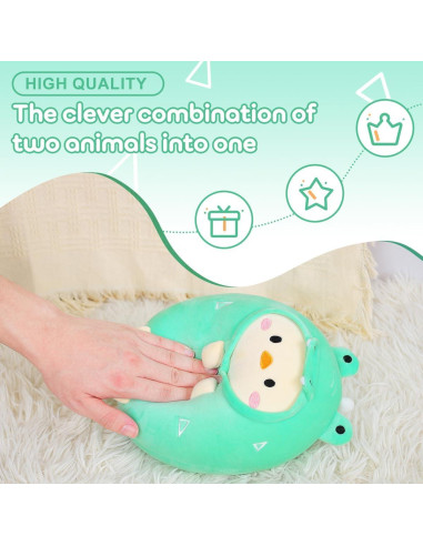 Almohada Peluche Pollo Cocodrilo Alayger 20 cm Suave