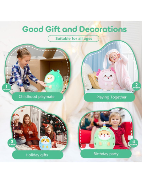 Almohada Peluche Pollo Cocodrilo Alayger 20 cm Suave