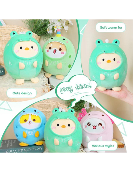 Almohada Peluche Pollo Cocodrilo Alayger 20 cm Suave