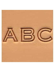 Conjunto de Letras en Bloque 13 mm Tandy Leather 8143-00