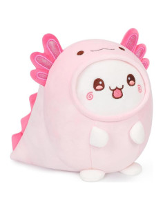 Almohada de Gato Axolote Alayger 20 cm Peluche Kawaii