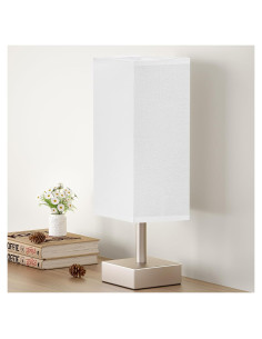 Lámpara de Mesa Aooshine 32.5cm Minimalista Blanca