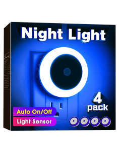 Luz Nocturna LED Briignite Azul 4 Piezas 60 Lúmenes