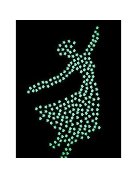 100 Pegatinas Estrellas 3D Brillantes Senlinlv Azul