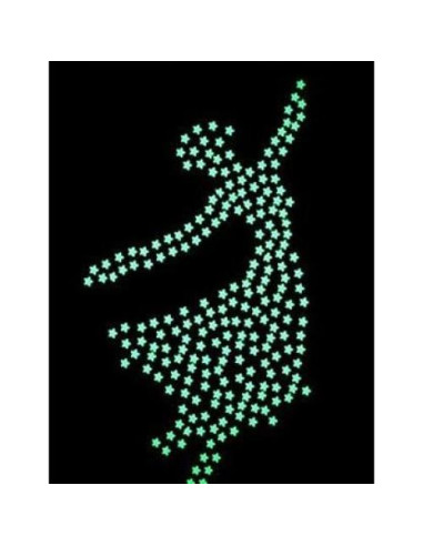 100 Pegatinas Estrellas 3D Brillantes Senlinlv Azul