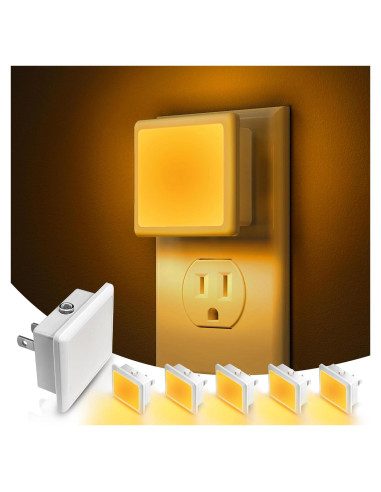 Luz Nocturna LED LOHAS 6-Pack Sensor Crepúsculo 1800K