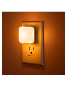 Luz Nocturna LED Briignite Ámbar 2 Paquete con Sensor