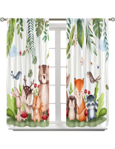 Cortinas Trelemek Animales del Bosque 139.7x160.02 cm 2