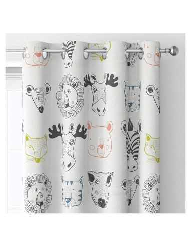 Cortinas de Animales del Bosque Trelemek 2 Paneles 53x160cm