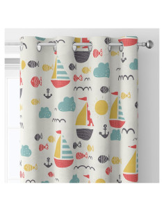 Cortinas Opacas Trelemek 183x160 cm Diseño Cómic