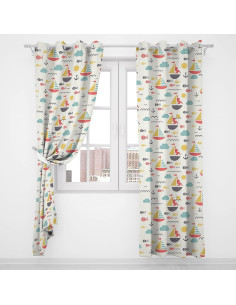 Cortinas Opacas Trelemek 183x160 cm Diseño Cómic 2