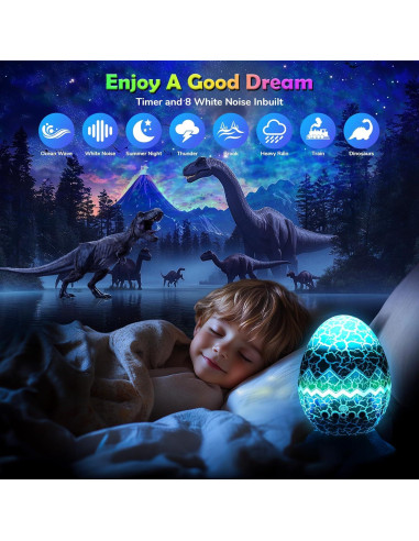 Proyector de Estrellas FlyEagle RS-KLD10B, Luz Nocturna 15 Modos