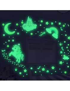 Calcomanías de Unicornio Robmoda 174 Piezas Brillantes 2