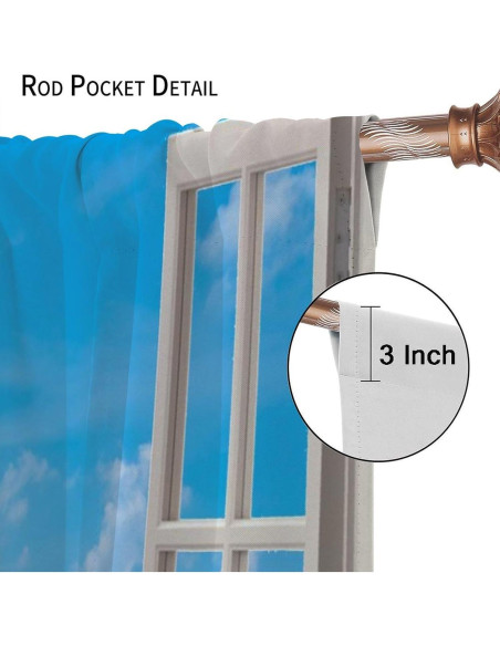 Cortinas de Playa AAVEUP 2 Paneles 53x114 cm Estilo Art Deco