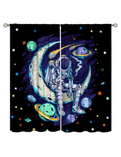 Cortinas Sombreado Niños Llylumty 21x54cm Estrellas
