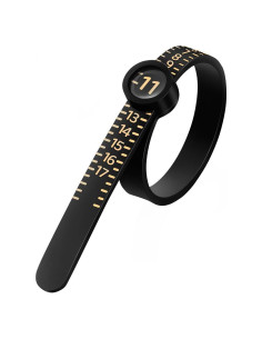 Medidor de Tamaño de Anillo Meowoo con Lupa 1-17