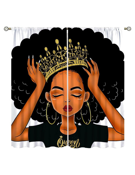 Cortinas Africanas SXXLDNG 2 Paneles 70x160 cm Opacas