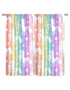 Cortinas Opacas VUMIVI Unicornio 42 cm x 160 cm 2 Paneles