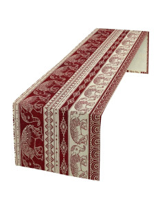 Camino de Mesa Elefante Azteca 33x228 cm Decoración Boho