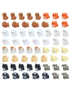 Juego de 60 Mini Figuras de Perros ONEST Detalles Realistas